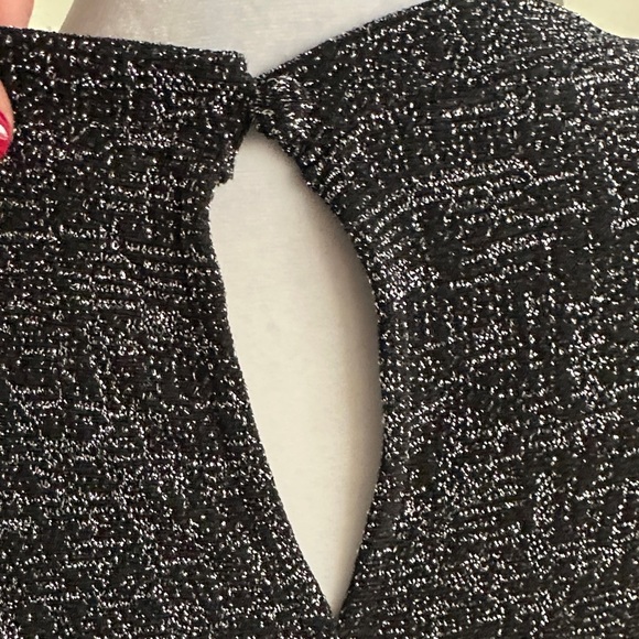 LOFT Textured Black Long Sleeve Dress - Picture 8 of 11